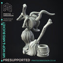 Mr Mop & Mrs Bucket - Mimic Couple -  PRESUPPORTED - Illustrated and Stats - 32mm scale