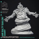 Salty Sailor Taffy - Giant Boss -  PRESUPPORTED - Illustrated and Stats - 32mm scale
