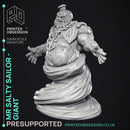 Salty Sailor Taffy - Giant Boss -  PRESUPPORTED - Illustrated and Stats - 32mm scale