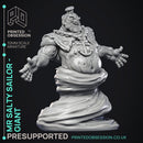 Salty Sailor Taffy - Giant Boss -  PRESUPPORTED - Illustrated and Stats - 32mm scale