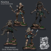 Nadia The Lycan Pathfinder - Dual Form Mini - STL only - Only-Games