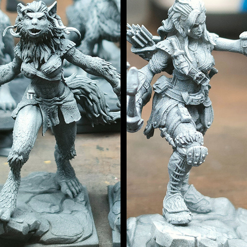Nadia The Lycan Pathfinder - Dual Form Mini - STL only - Only-Games