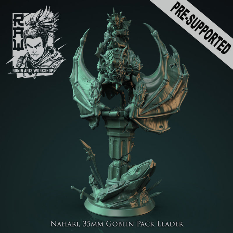 Nahari and Komori - Goblin Batrider - STL only - Ronin Arts Workshop ...