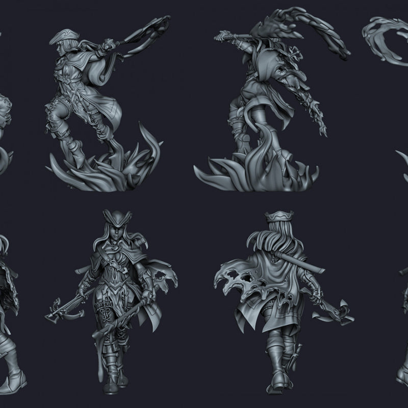 Naisette The Demon Hunter - Idle and Action Pose - STL only - Only-Games