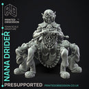 Nana Drider - Spider Woman -  PRESUPPORTED - Illustrated and Stats - 32mm scale