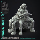 Nana Drider - Spider Woman -  PRESUPPORTED - Illustrated and Stats - 32mm scale