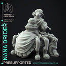 Nana Drider - Spider Woman -  PRESUPPORTED - Illustrated and Stats - 32mm scale