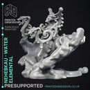 Nehebkau - Water Elemental - Godly Avatars -  PRESUPPORTED - Illustrated and Stats - 32mm scale