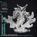 Nehebkau - Water Elemental - Godly Avatars -  PRESUPPORTED - Illustrated and Stats - 32mm scale