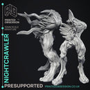 Night Crawler - 3 Models - Cryptids of the Darkwoods -  PRESUPPORTED - Illustrated and Stats - 32mm scale