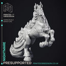 Nightmare - Large Demon Horse - PRESUPPORTED - Hell Hath No Fury - 32mm Scale