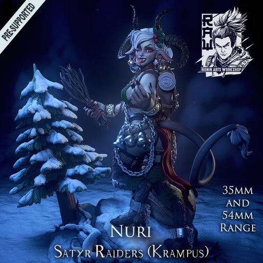 Nuri The Satyr - Female Krampus - STL only - Only-Games