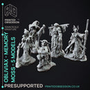Obliviax Moss x5 - Forest Creature - PRESUPPORTED - 32mm scale