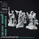 Obliviax Moss x5 - Forest Creature - PRESUPPORTED - 32mm scale
