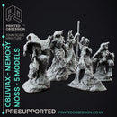 Obliviax Moss x5 - Forest Creature - PRESUPPORTED - 32mm scale