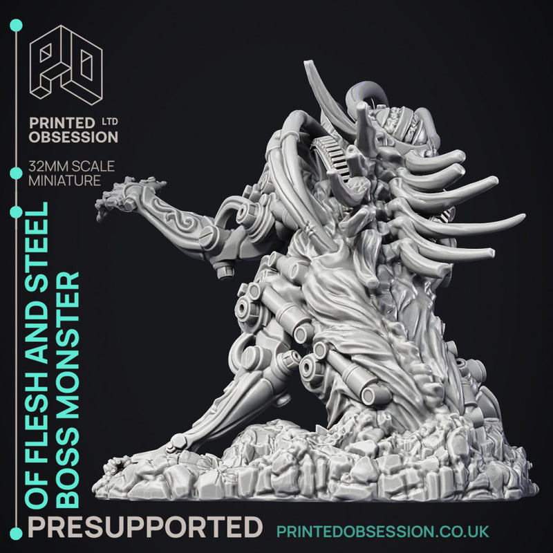 Of Flesh and Steel - Boss Monster - 150 mm - PRESUPPORTED - 32mm Scale