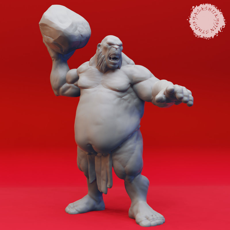Ogre Warband - Book of Beasts - Tabletop Miniatures (Pre-Supported) - Only-Games