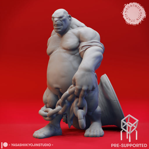 Ogre Dragger - Book of Beasts - Tabletop Miniatures (Pre-Supported) - Only-Games