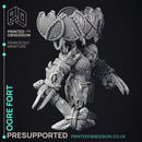 Ogre Fort - Armoured Mount - PRESUPPORTED - 32mm scale