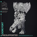 Ogre Fort - Armoured Mount - PRESUPPORTED - 32mm scale