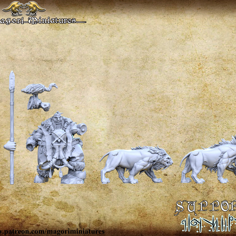 Ogre Hunter with animal companions - Only-Games