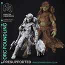 Orc Foundling - Female orc Foundling - PRESUPPORTED - 32mm scale