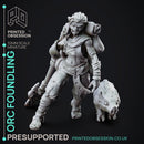 Orc Foundling - Female orc Foundling - PRESUPPORTED - 32mm scale