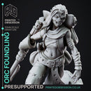 Orc Foundling - Female orc Foundling - PRESUPPORTED - 32mm scale