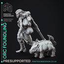 Orc Foundling - Female orc Foundling - PRESUPPORTED - 32mm scale