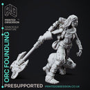 Orc Foundling - Female orc Foundling - PRESUPPORTED - 32mm scale