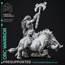 Orc Warrior - Female Orc Foundling - PRESUPPORTED - 32mm Scale