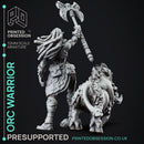 Orc Warrior - Female Orc Foundling - PRESUPPORTED - 32mm Scale