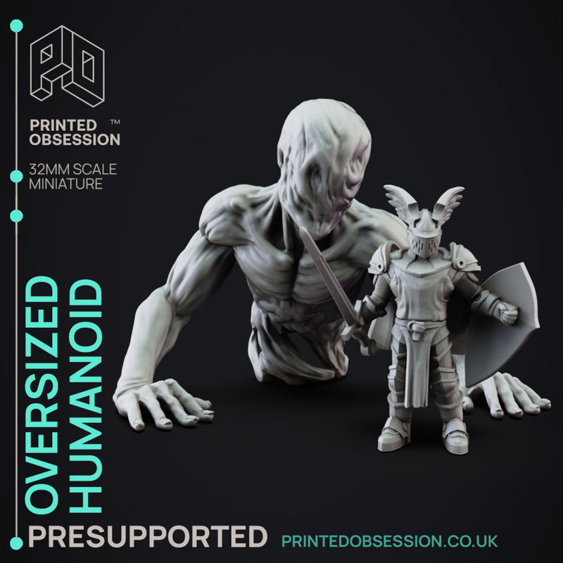 Oversized Humanoid - SCP "The D&D incursion" - PRESUPPORTED - 32mm scale. - Only-Games