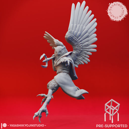 Owlin Fighter - Tabletop Miniature (Pre-Supported) - Only-Games