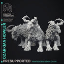 Ozarkian Howlers - 3 Models - Cryptids of the Darkwoods - PRESUPPORTED - Illustrated and Stats - 32mm scale