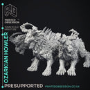 Ozarkian Howlers - 3 Models - Cryptids of the Darkwoods - PRESUPPORTED - Illustrated and Stats - 32mm scale
