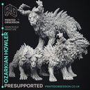 Ozarkian Howlers - 3 Models - Cryptids of the Darkwoods - PRESUPPORTED - Illustrated and Stats - 32mm scale