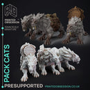 Tabaxi Caravan Set- 14 Models - PRESUPPORTED - 32mm Scale - Illustrations & Rules