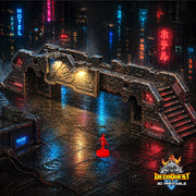Sci-fi / Cyberpunk cross road platform - Only-Games