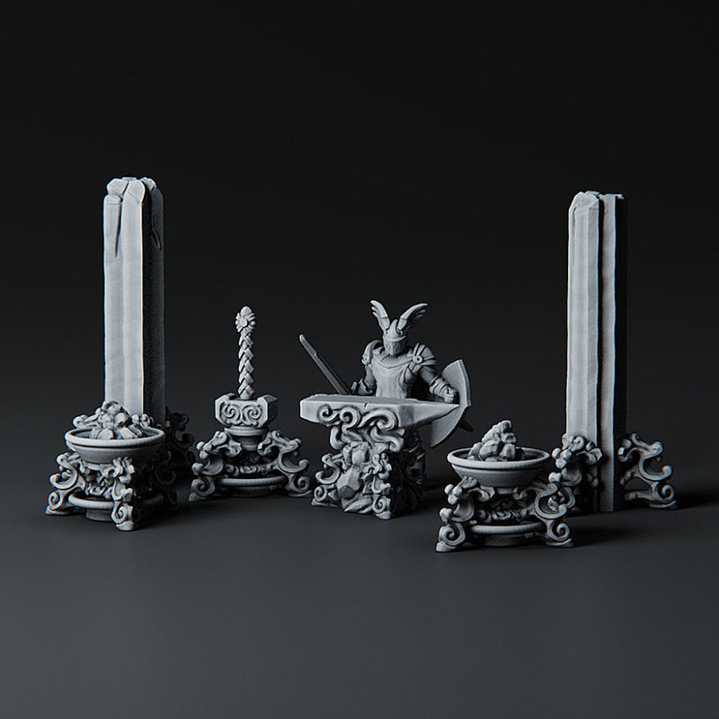 Soul Forge - Celestial Enviroment - 4 Model scatter terrain - PRESUPPORTED - Heaven hath no fury - 32 mm scale