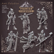 Paladin Mega Pack - 6 paladins - 32 mm scale - D&D - Only-Games