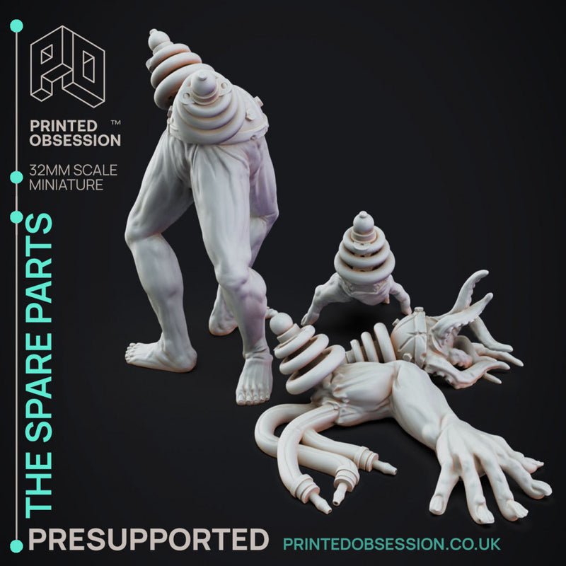 Living Spare parts - Frankensteins Lab - PRESUPPORTED - 32mm scale - Only-Games