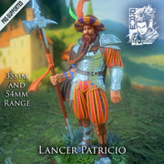 Patricio the Lancer - landsknecht style guard - STL only - Only-Games