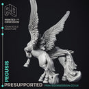 Pegusis - 2 Celestial Creatures - PRESUPPORTED - Heaven Hath No fury - 32 mm scale