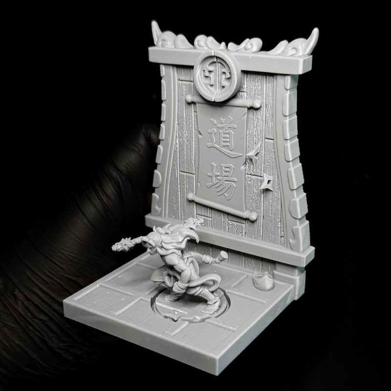 Monk Scenery [PLUG IN]  Temple Dojo Stand Display - Only-Games