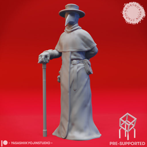 Plague Doctor Cleric - Tabletop Miniature (Pre-Supported) - Only-Games