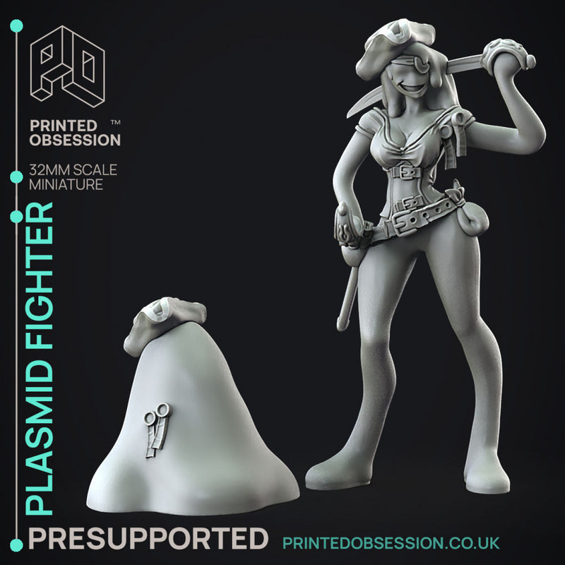 Plasmoid Pirate (2 forms) - Weird Shores - PRESUPPROTED - 32mm scale