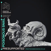 Poisonous Snail - 3 Models - Elemental Creature - PRE SUPPORT - D&D - 32mm scale - Only-Games