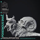 Poisonous Snail - 3 Models - Elemental Creature - PRE SUPPORT - D&D - 32mm scale