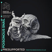 Poisonous Snail - 3 Models - Elemental Creature - PRE SUPPORT - D&D - 32mm scale - Only-Games